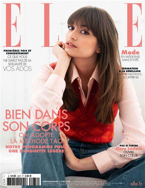 Clara Luciani covers Elle France June 4th, 2021 by François Rotger.